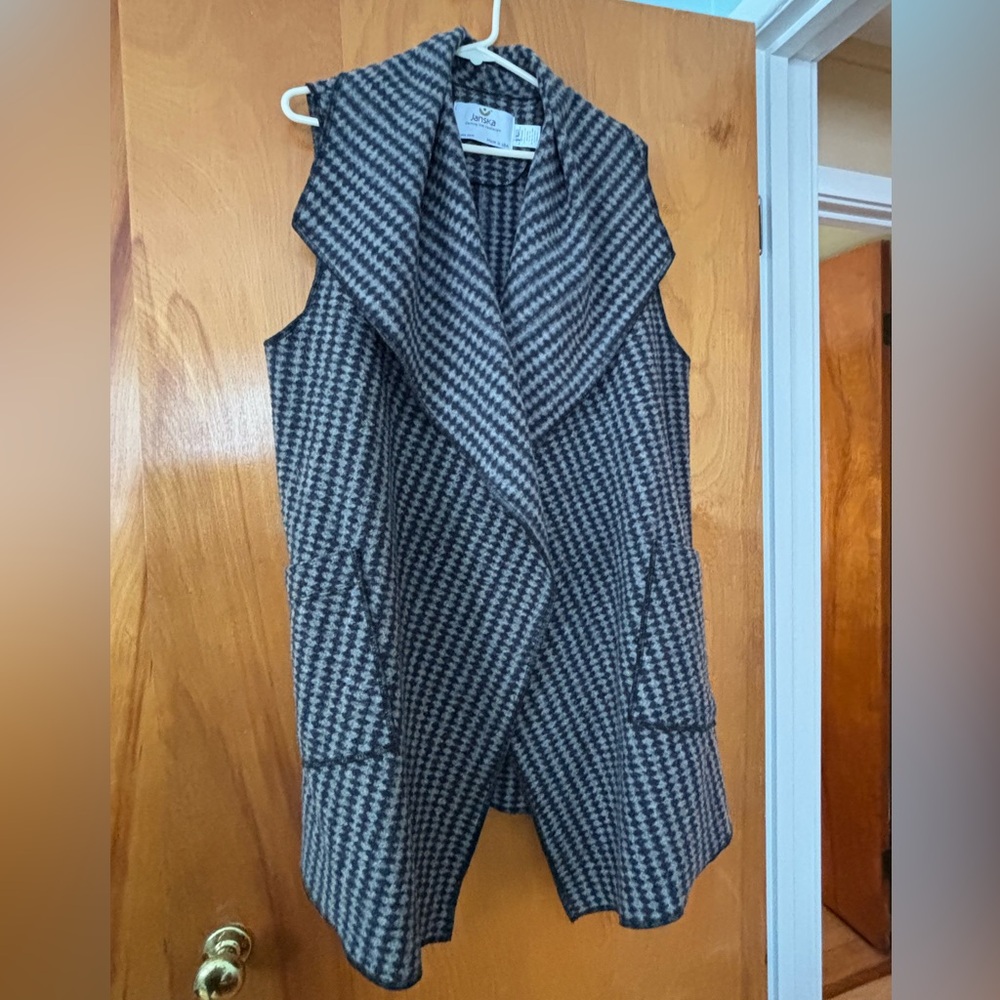 Long Drape Neck Vest